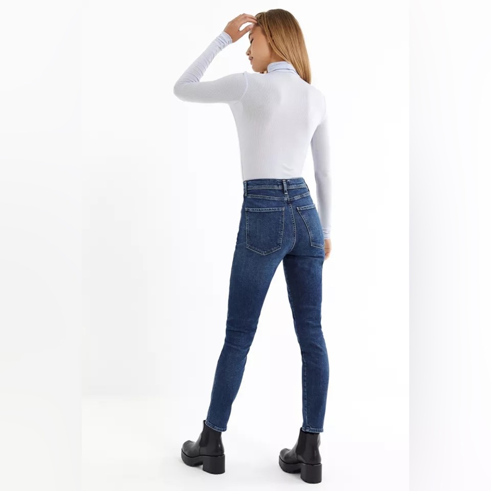 AGOLDE Blue High Rise Skinny Jeans